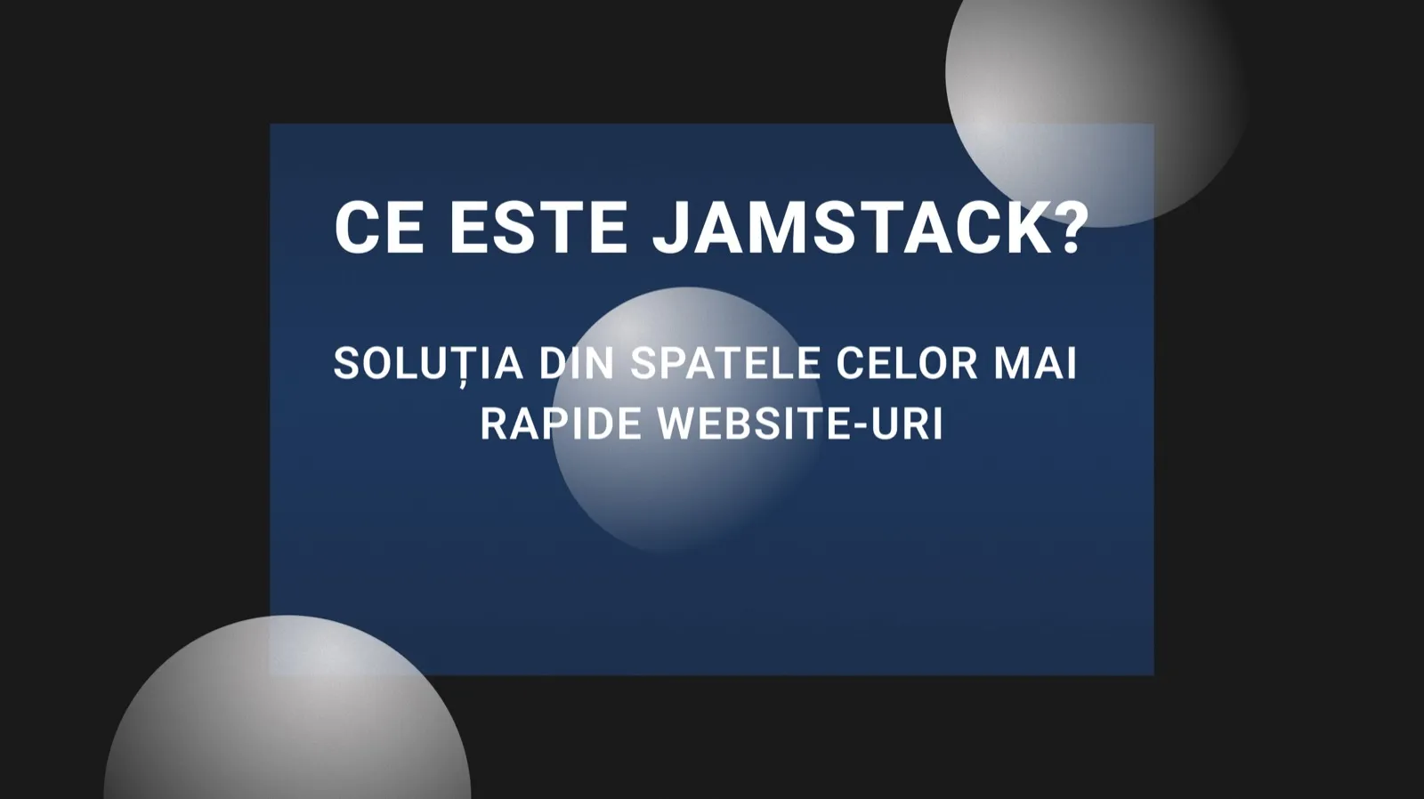 JAMStack - modern web development